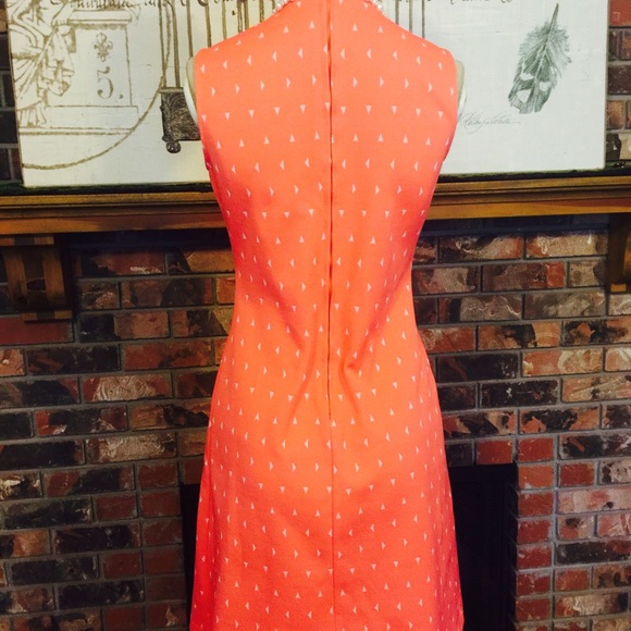 VINTAGE Dress and Jacket. Coralish Orange Color. - Picture 3 of 3