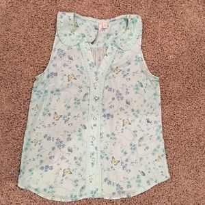 Blue Butterfly Tank by Lauren Conrad