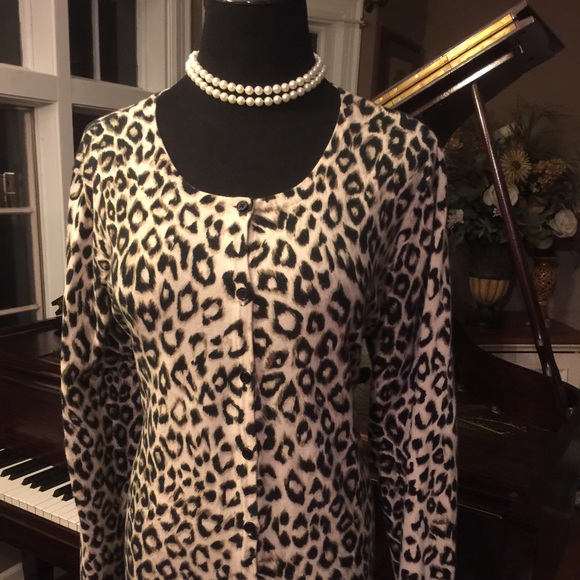 Cheetah Print Cardigan
