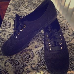Keds Black Lace Shoes