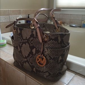 Michael Kors bag, snakeskin. Good condition.