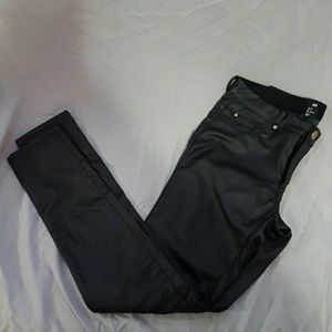 H&M faux leather skinny pants sz 6