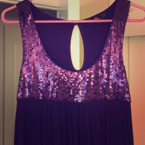 Sequin tank tunic