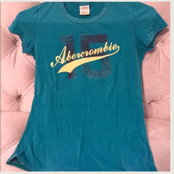 Abercrombie teal short-sleeved t-shirt