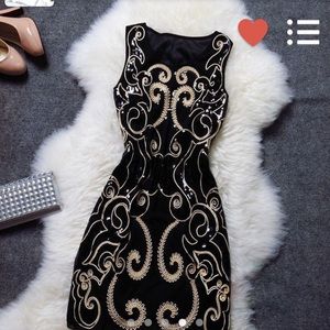 1920's Art Deco Gatsby style sequin dress