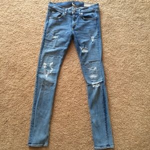Rag & Bone Distressed Skinny Jeans