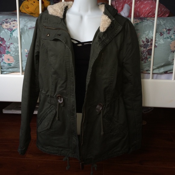 Olive green parka BUNDLE