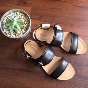 {Coach} Black Sandals