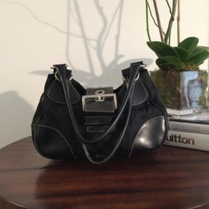 Prada black leather handbag - 100% Authentic!