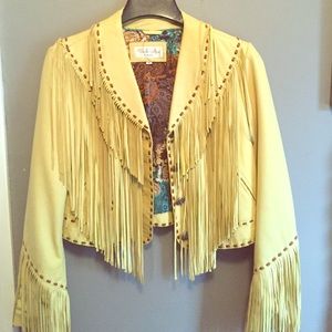 Fringe suede jacket