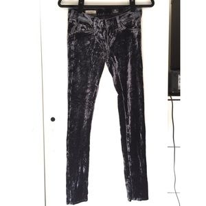 AG Crushed Velvet: The Legging