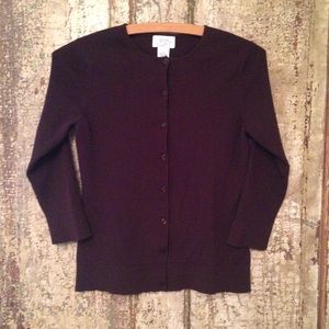 Price Drop! Brown crew neck cardigan