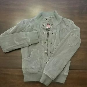 💚Chic gray choarderoy utility jacket