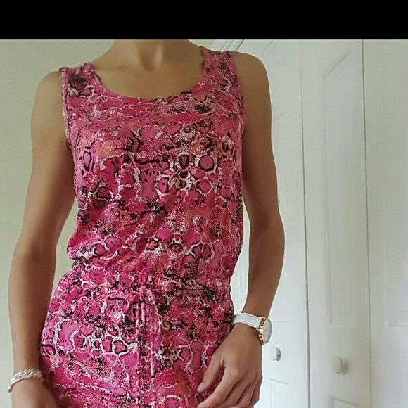 calvin klein pink jumpsuit