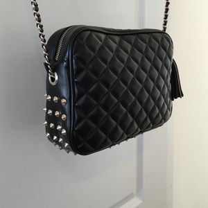 Forever 21 Quilted Studded cross body bag