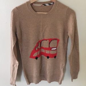 Burberry Brit Cashmere & Wool Sweater Red bus