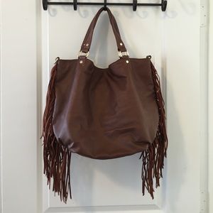 Deux Lux vegan fringe shoulder bag