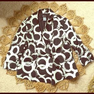 Gorgeous black and white bead embellished blazer