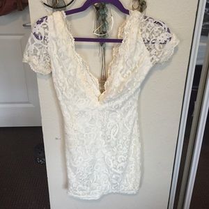 White lace dress