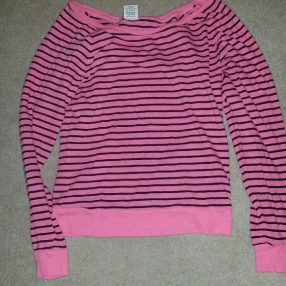 SOLD! Vs pink striped tee - Picture 1 of 1