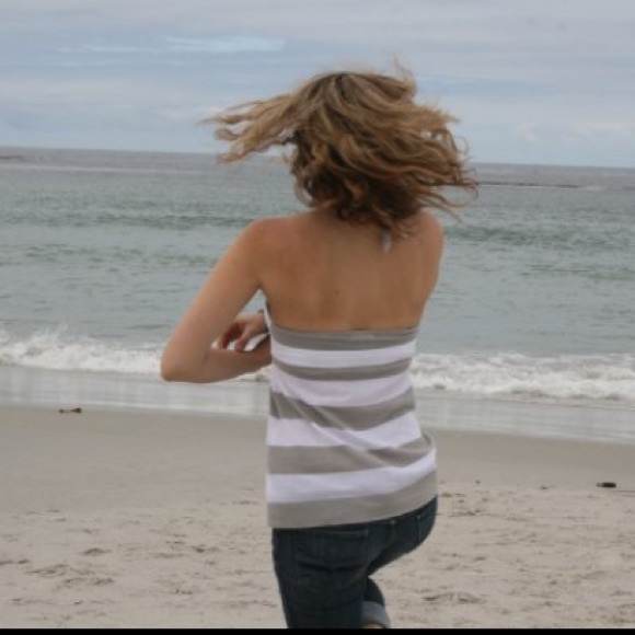 Gap Halter Striped Knit Top - Picture 2 of 2