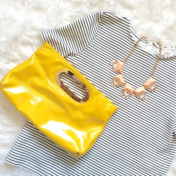 ❌SOLD❌ Michael Kors Yellow Berkley Clutch