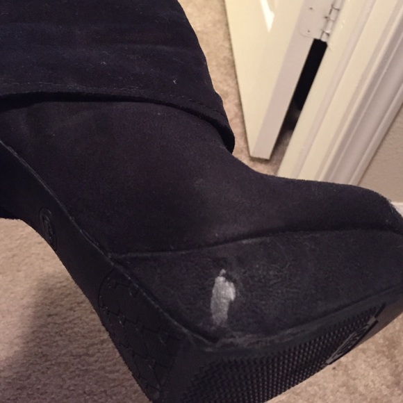 Black side zip 6 inch booties - Picture 3 of 3