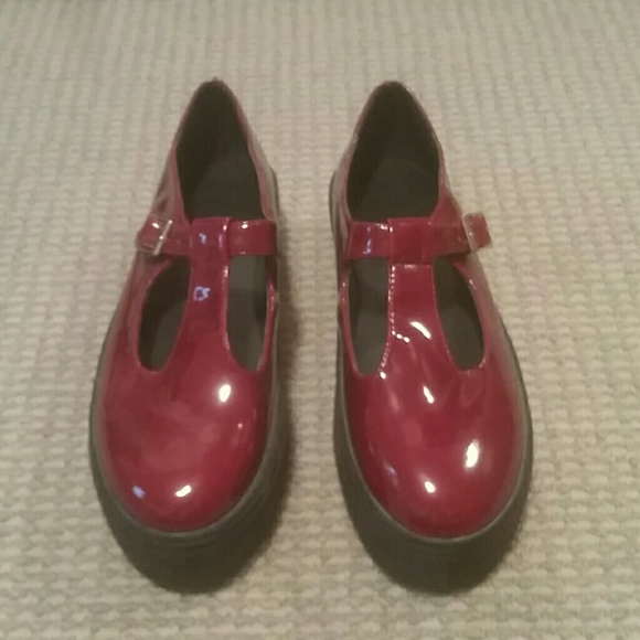 NWOT ASOS patent leather Mary Jane creepers