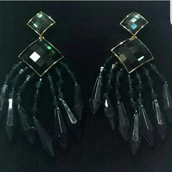 Balmain X H&M limited edition chandelier earrings