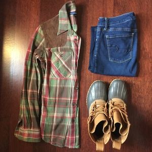 Ralph Lauren- Plaid Flannel Button Down