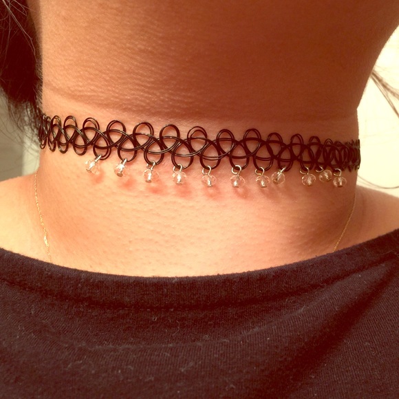 90's Style Swarovski Crystal Choker