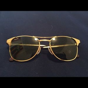 PRICE REDUCED Rare gold framed Raybans