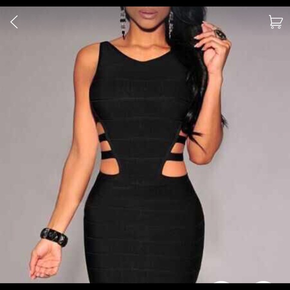 Sexy Black bandage dress