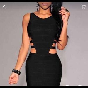 Sexy Black bandage dress