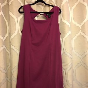 Plum pencil dress