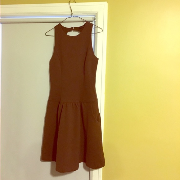 Dark brown limited dress