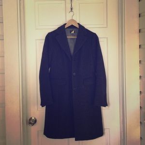 J. Crew Wool-Cashmere Plaza Coat