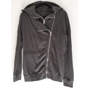 All Saints Double Zip Hoodie