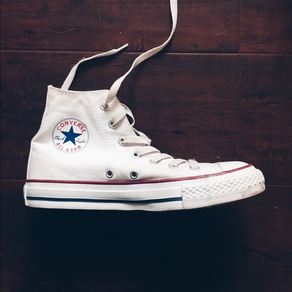White High Top Converse All Stars