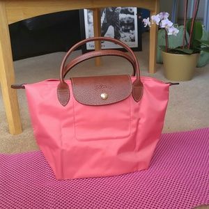 NEW Longchamp Coral Short Handle Mini Nylon Tote