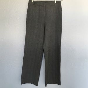 French Connection Grey Striped Wool Pant