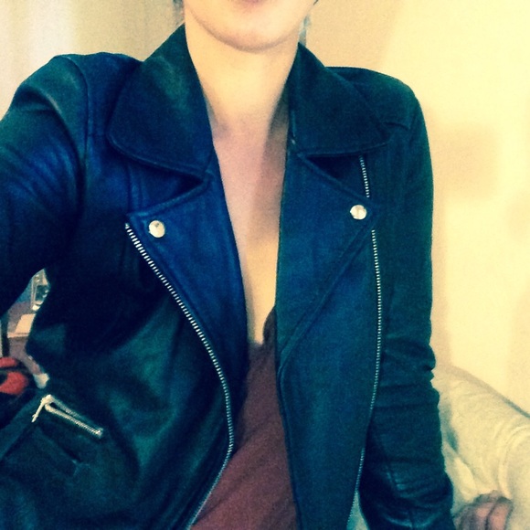 Zara Leather Jacket - Picture 1 of 4