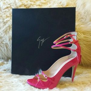 Giuseppe Zanotti neon pink beautiful heels. (: