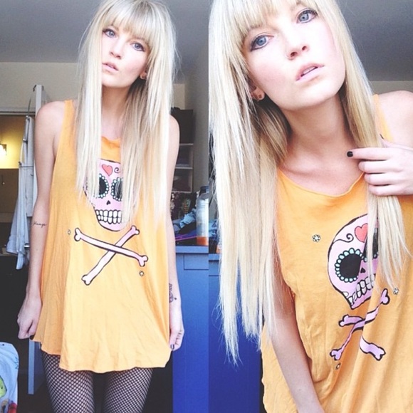 Wildfox Tops - Wildfox sugar skull tank sz small