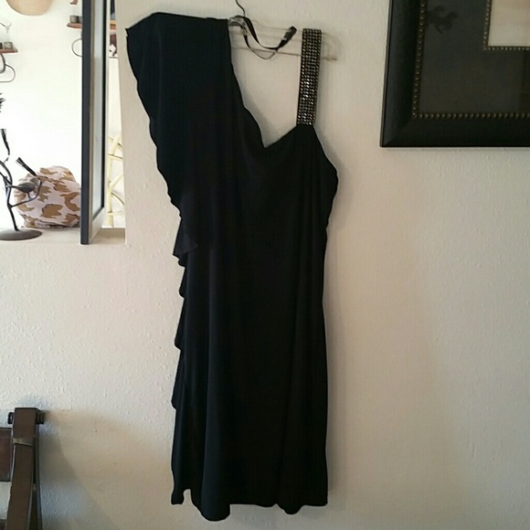 Gorgeous plus size bling lil black dress