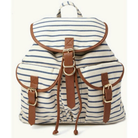 Striped Backpack