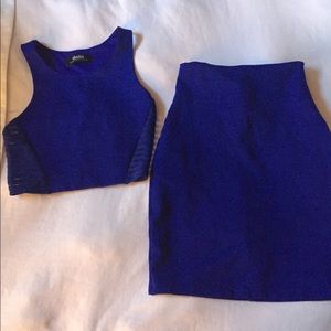 Crop top with skirt