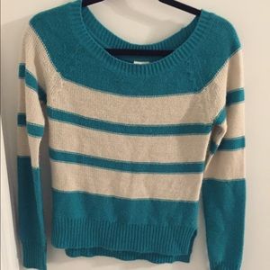 long sleeve stripped sweater