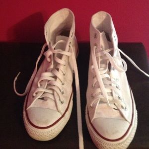 fairly worn high top converse
