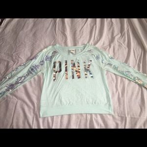 PINK Sequined Long-sleeve